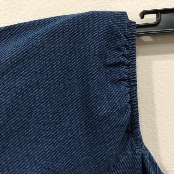 ASOS Denim Off Shoulder Tie Front Romper - Picture 5 of 14